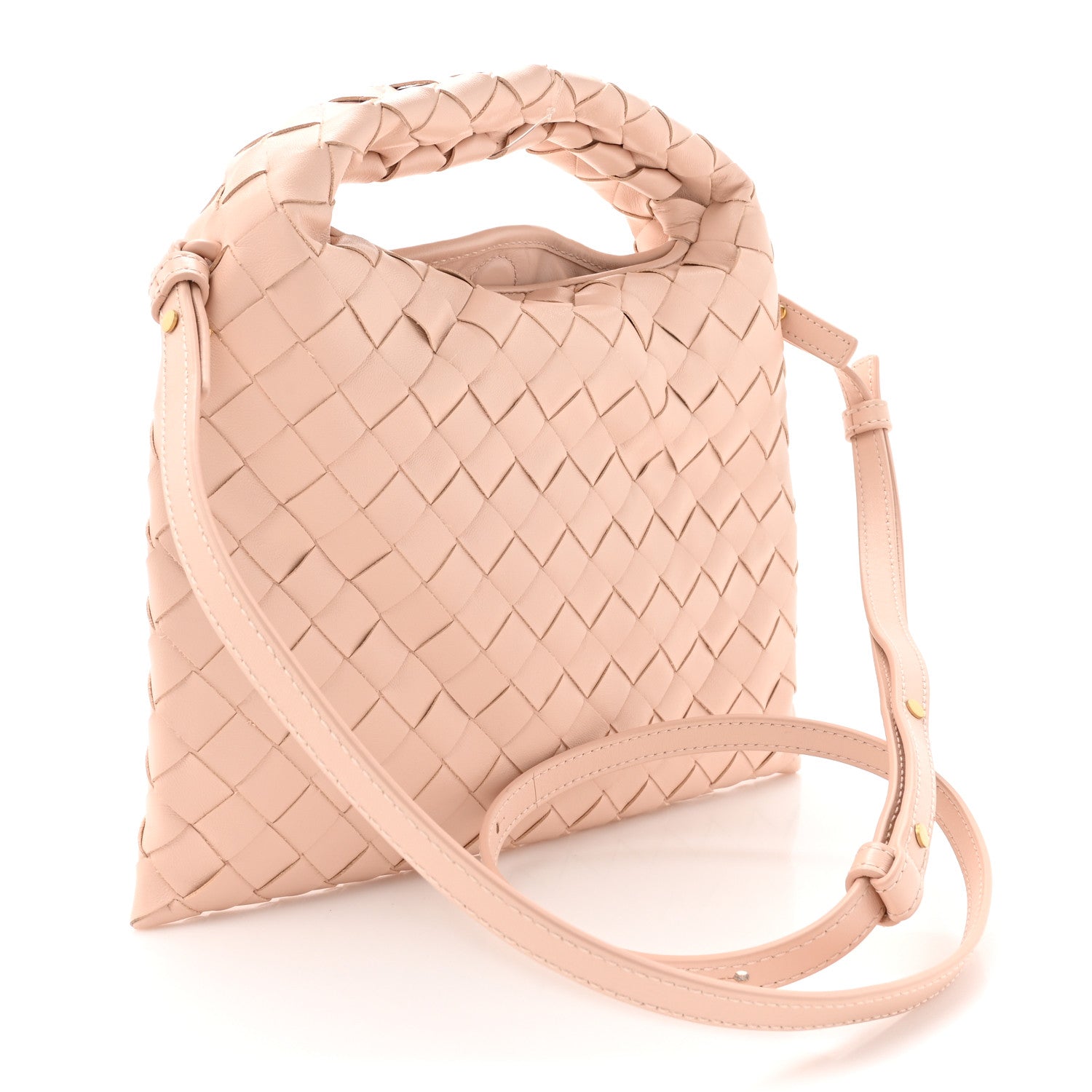 Bottega Veneta Calfskin Intrecciato Mini Hop Lotus 3 of 9