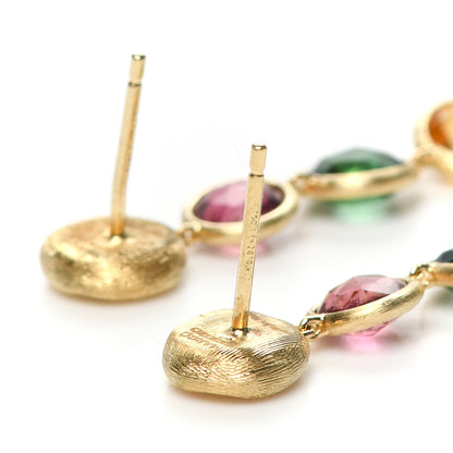 Marco Bicego 18K Yellow Gold Multi Gemstone Jaipur Color Drop Earrings 4 of 4