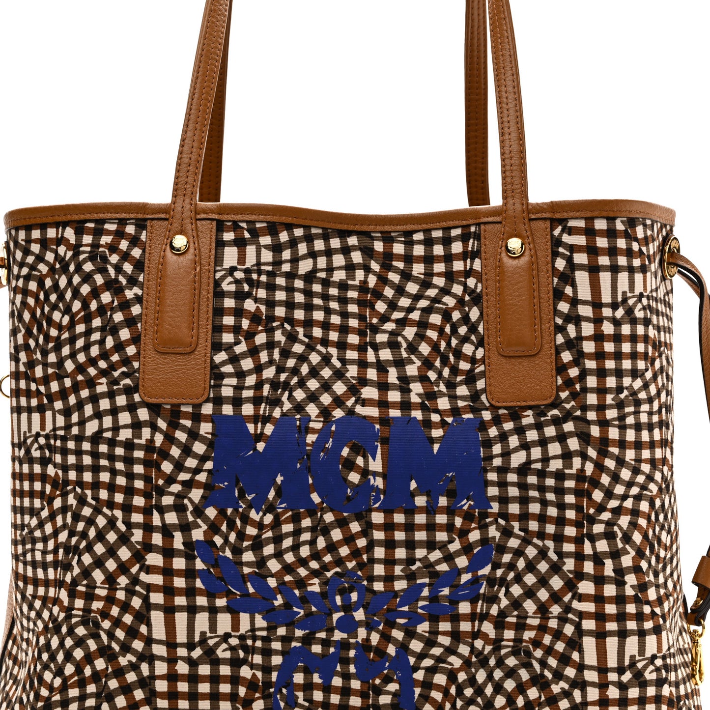 Visetos Medium Liz Reversible Shopper Tote Cognac