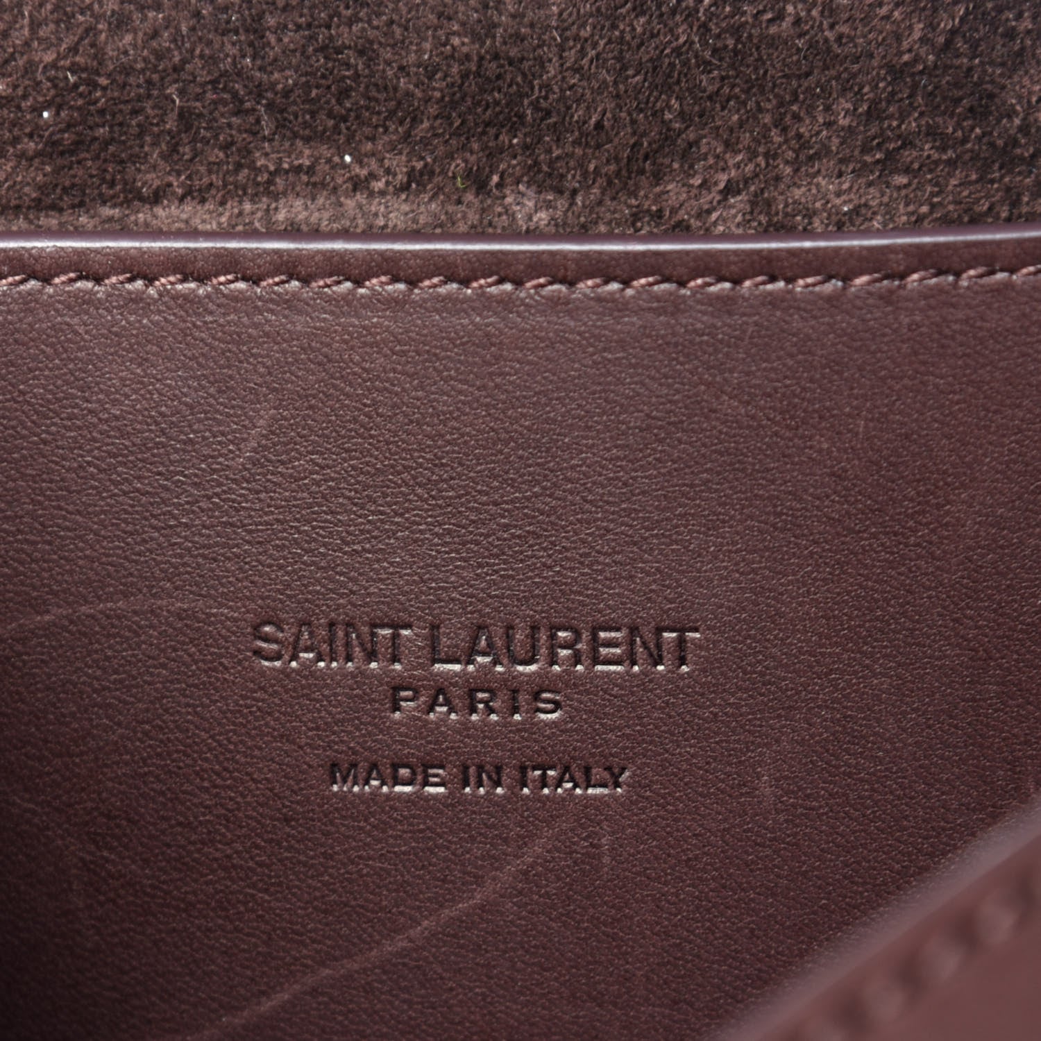 Saint Laurent Vintage Calfskin Monogram Medium Kaia Satchel Brown 6 of 9