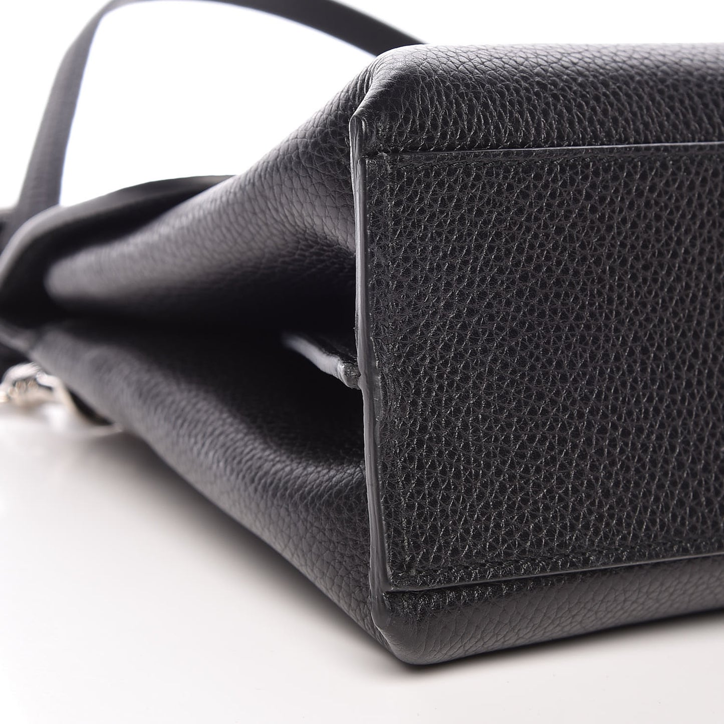 Cellarius Calfskin Small Bamboo Daily Top Handle Bag Black