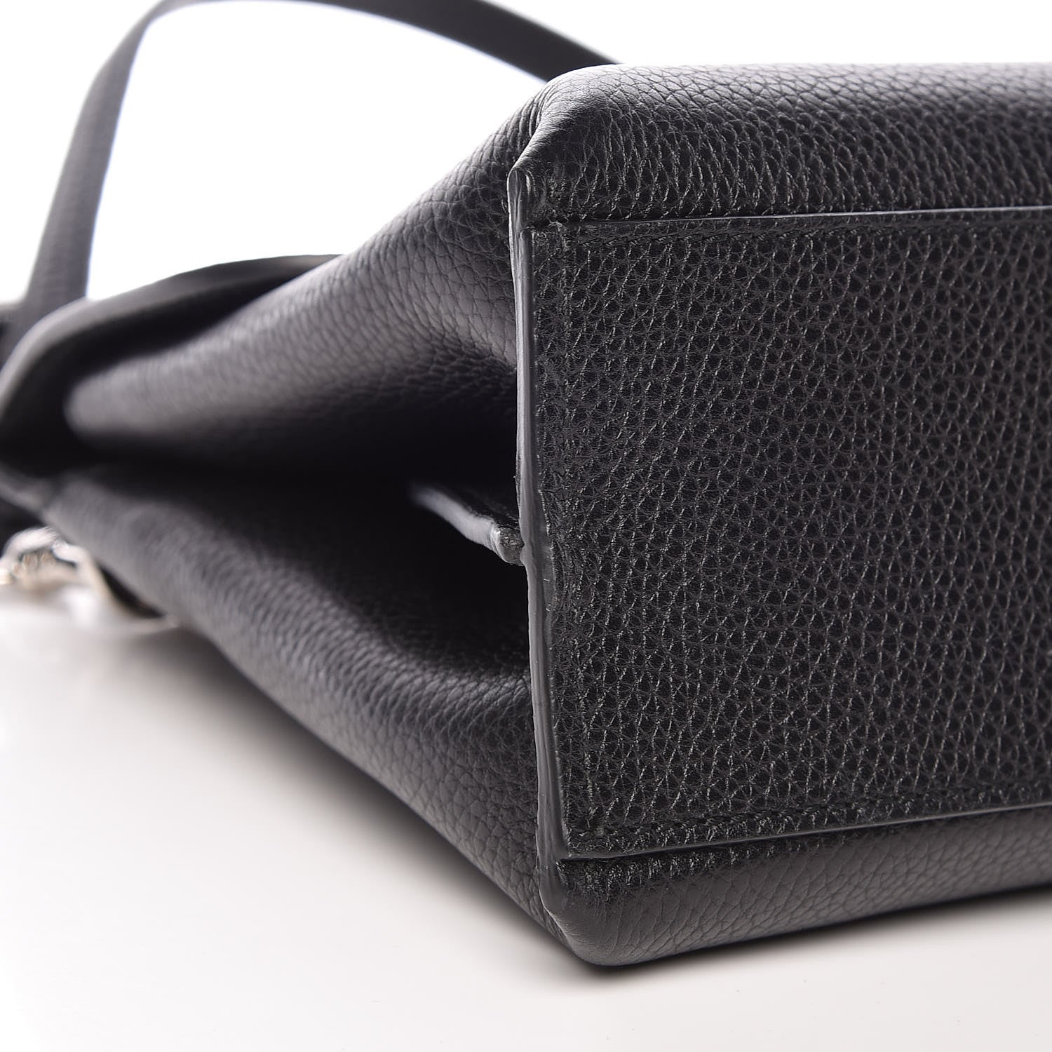 Gucci Cellarius Calfskin Small Bamboo Daily Top Handle Bag Black 7 of 8