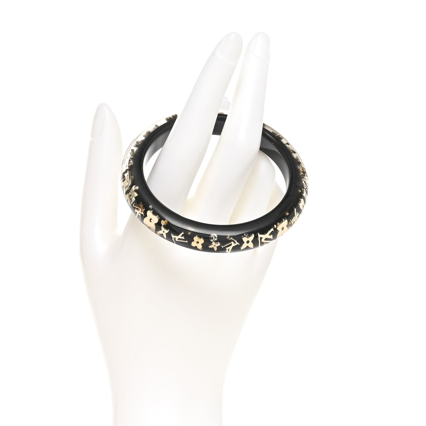 Resin Swarovski Small Inclusion Bracelet Black