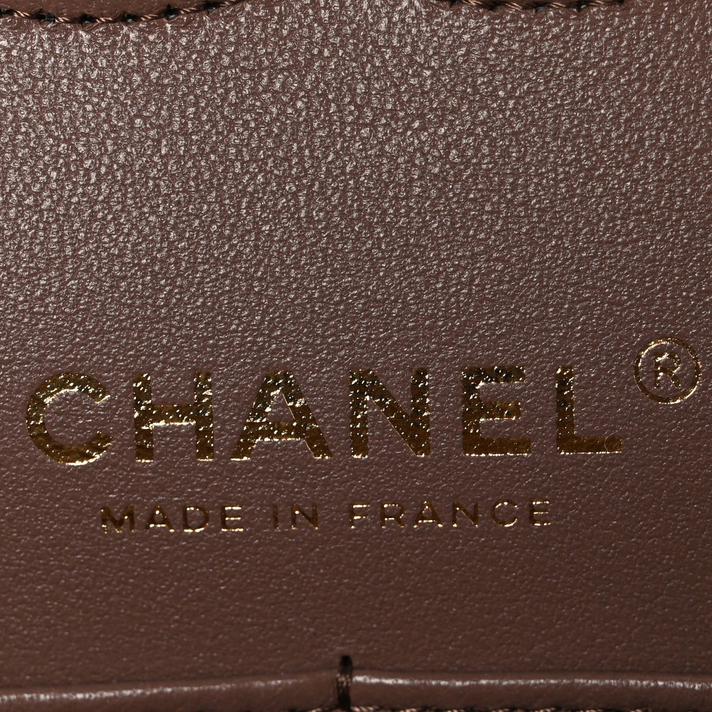 Caviar Quilted Medium Double Flap Brown