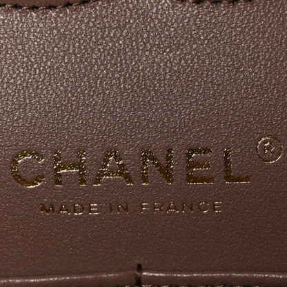 Chanel Caviar Quilted Medium Double Flap Brown 6 of 10