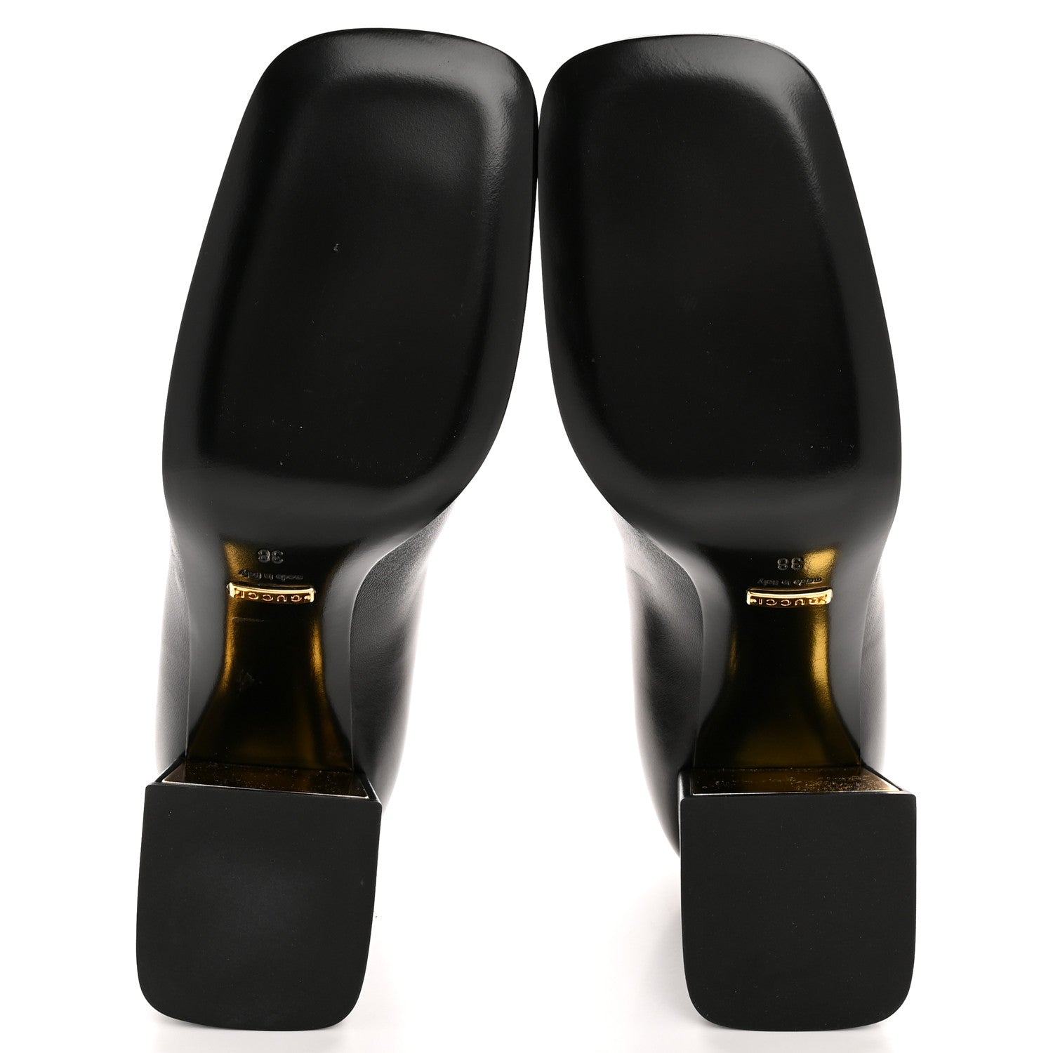 Gucci Malaga Kid Horsebit 75mm Pumps 38 Black 6 of 12