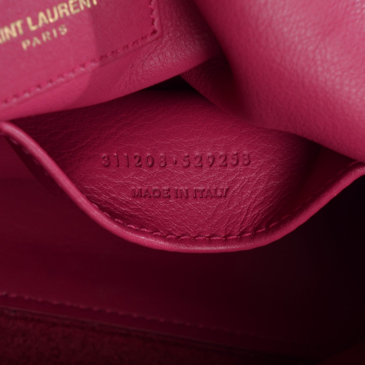 Saint Laurent Calfskin Medium Classic Y Cabas Fuchsia 7 of 7