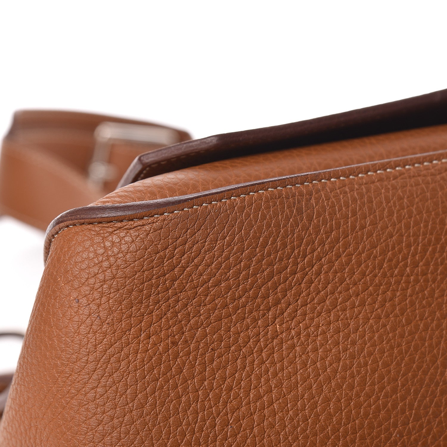 Hermes Taurillon Clemence Jypsiere 37 Gold 13 of 16