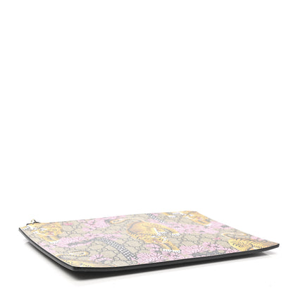 Gucci GG Supreme Monogram Bengal Zip Pouch Beige New Acero Crop Pink 4 of 7