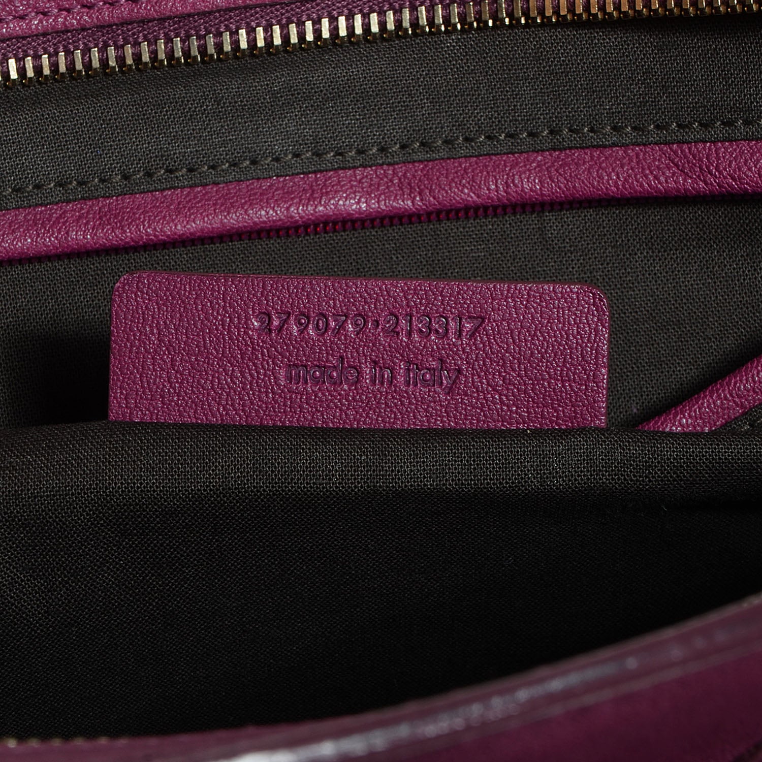 Saint Laurent Sheepskin Medium Cabas ChYc Black Cherry 7 of 10