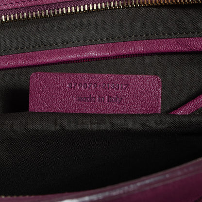 Saint Laurent Sheepskin Medium Cabas ChYc Black Cherry 7 of 10