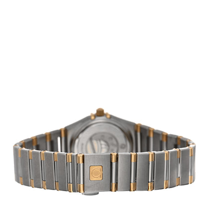 Omega Stainless Steel 18K Yellow Gold 22mm Constellation Quartz Watch White 1362.30 3 of 4