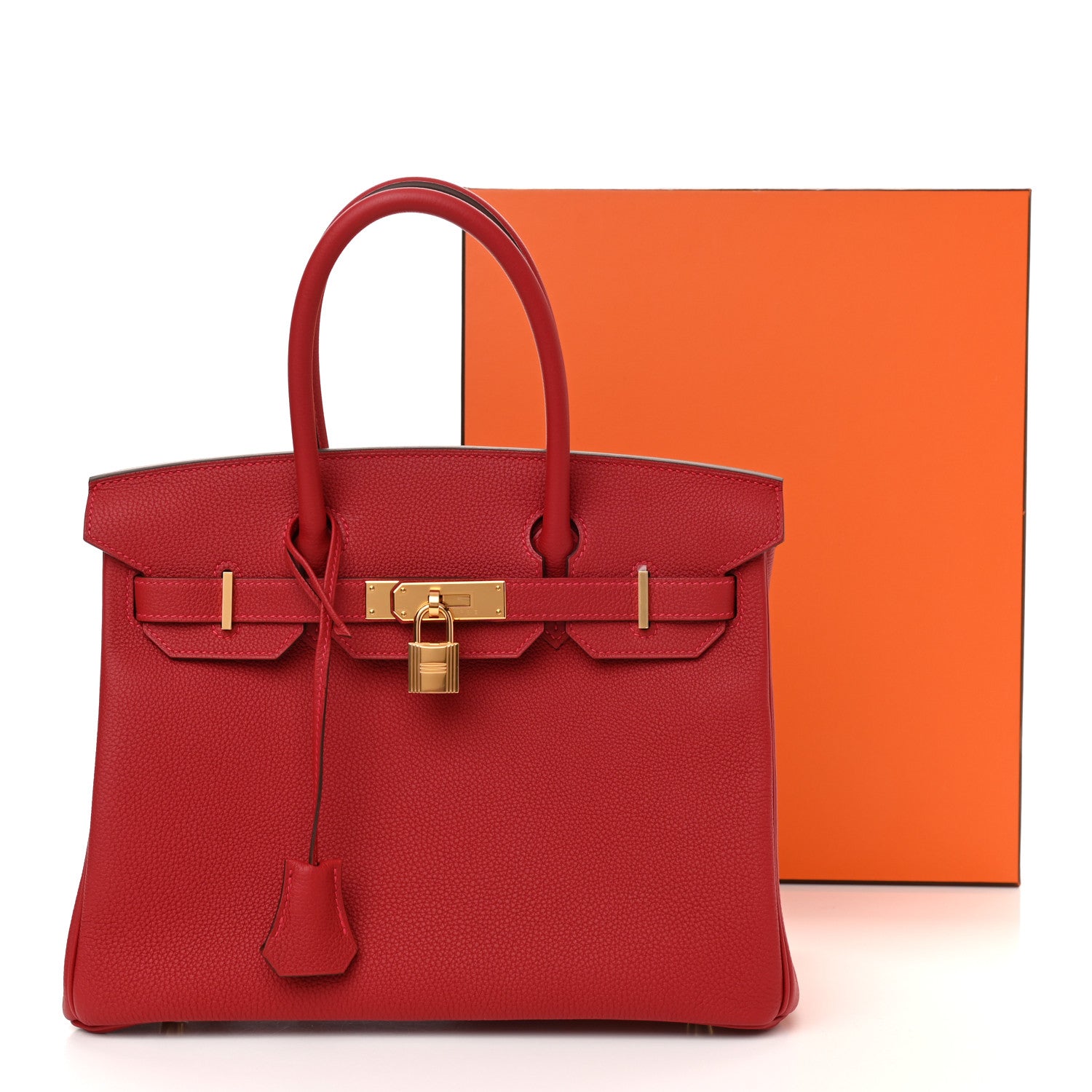 Hermes Togo Birkin 30 Rouge Vif 10 of 10