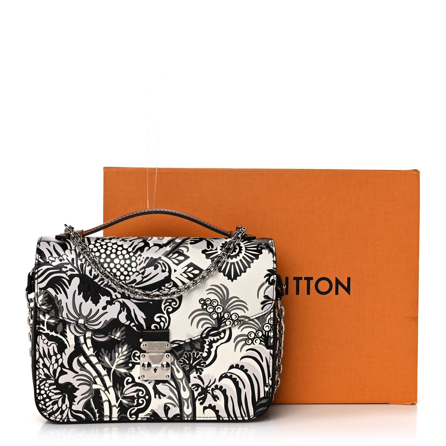 Epi Monogram Floral Pochette Metis Black White