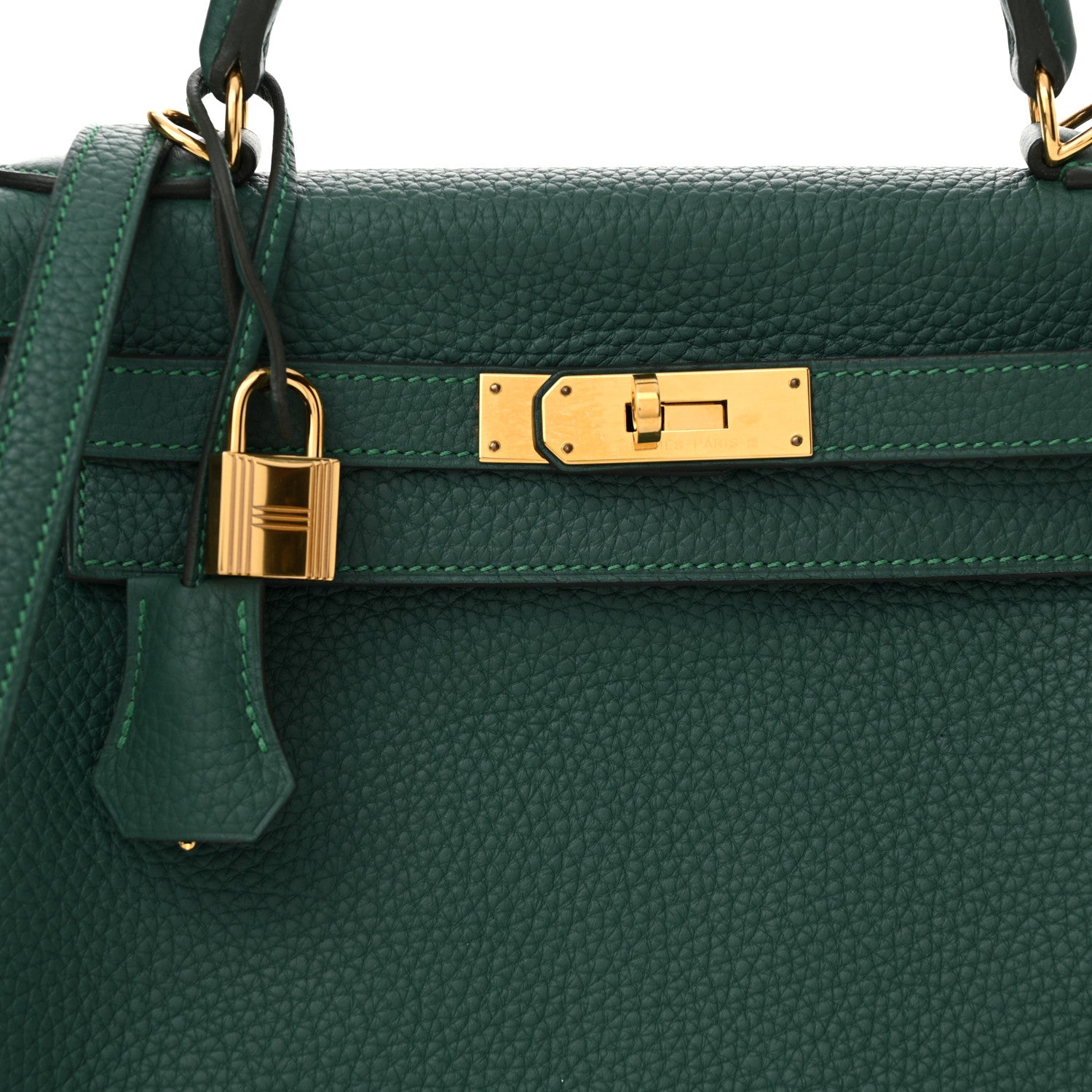 Hermes Taurillon Clemence Kelly Retourne 28 Malachite 10 of 12
