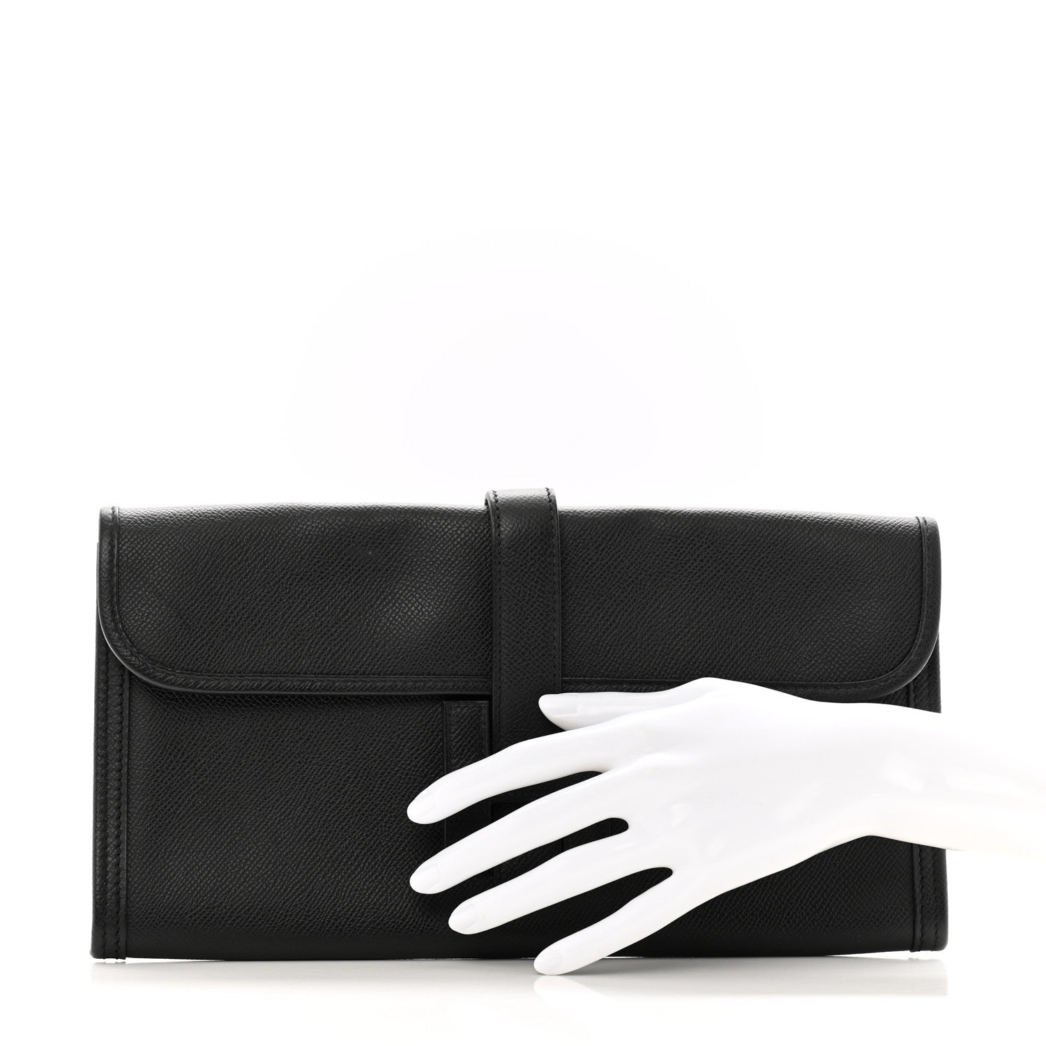 Hermes Epsom Jige Elan 29 Clutch Black 2 of 10