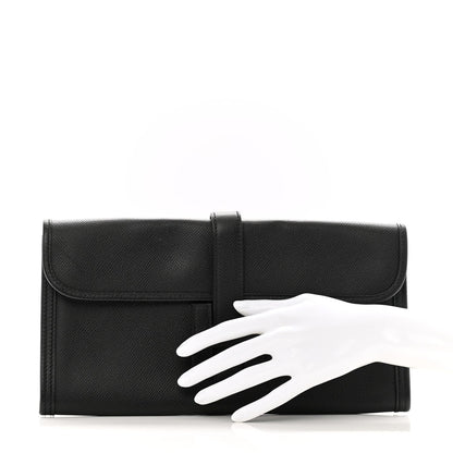Hermes Epsom Jige Elan 29 Clutch Black 2 of 10