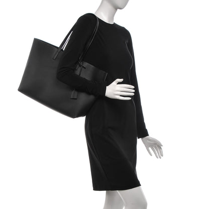 Saint Laurent Calfskin Large Shopping Tote Black 2 of 7
