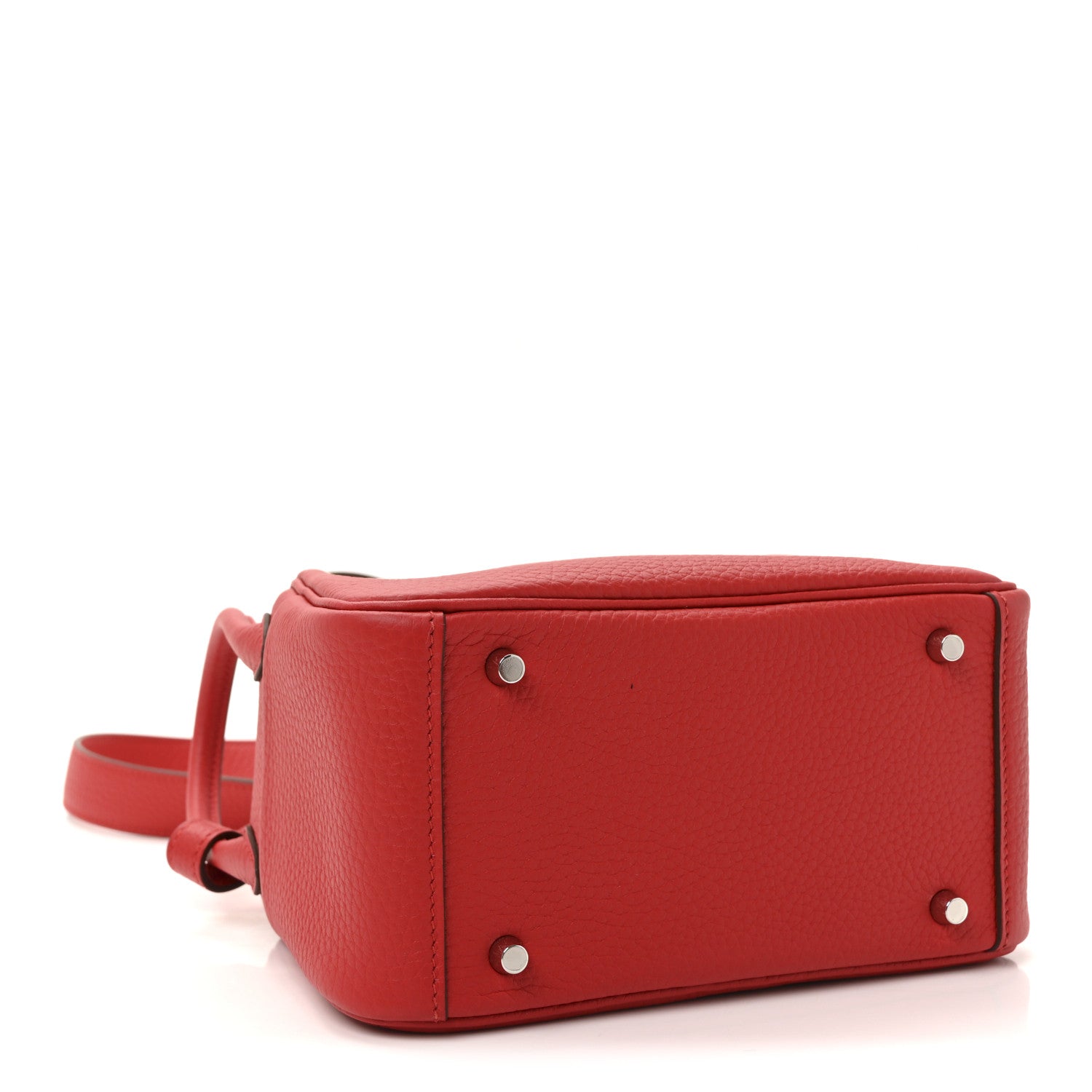 Hermes Taurillon Clemence Mini Lindy 20 Rouge Radieux 1809551