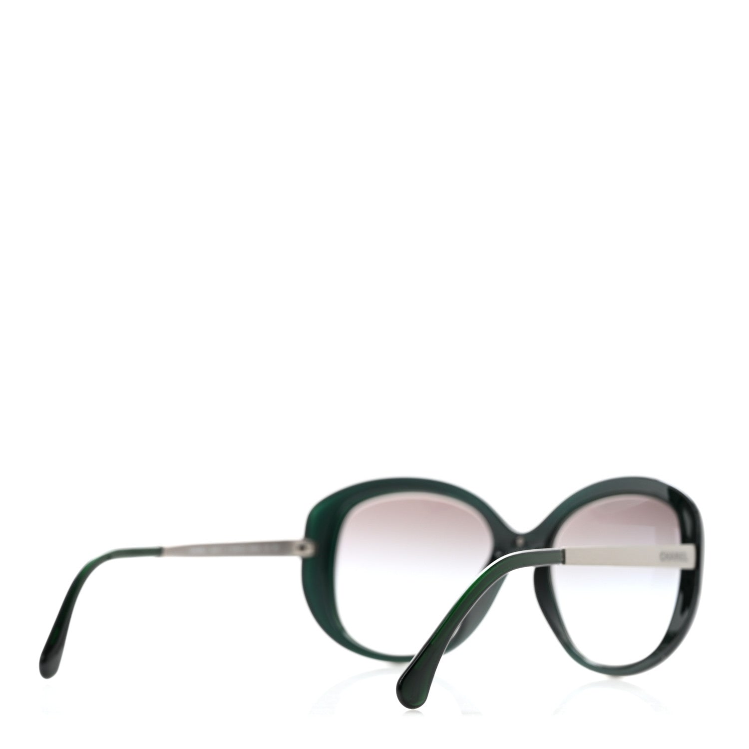 Chanel Acetate Oversized Frame Sunglasses 6045-T Green 4 of 8