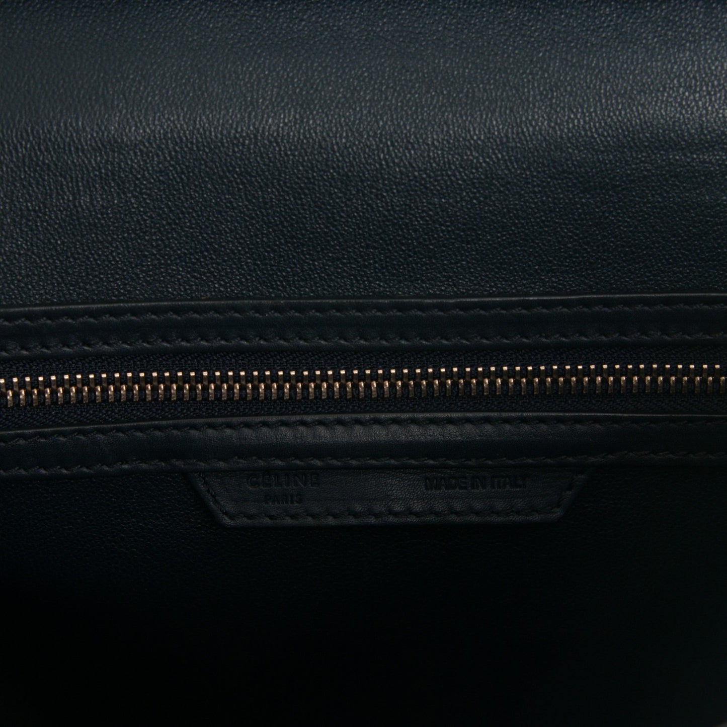 Smooth Calfskin Mini Luggage Navy Blue