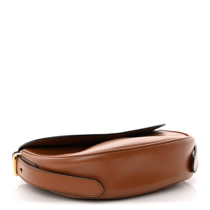 Prada Soft Calfskin Traingle Arque Flap Shoulder Bag Cognac 4 of 10