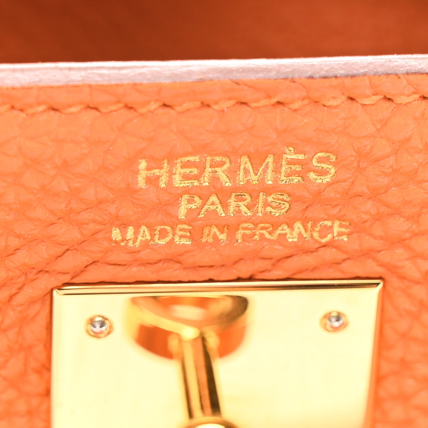 Hermes Togo Kelly Retourne 35 Orange 11 of 21
