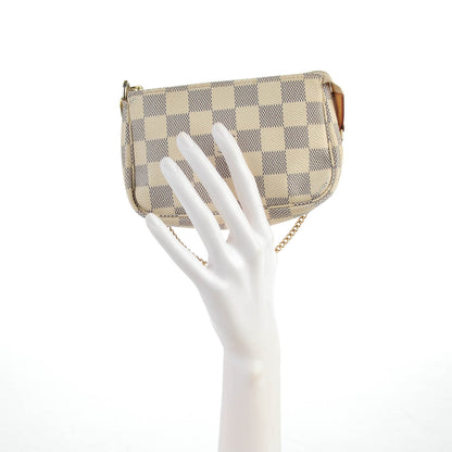 Louis Vuitton Damier Azur Mini Pochette Accessories 2 of 7
