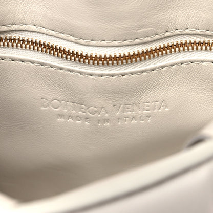 Bottega Veneta Lambskin Maxi Intreccio Padded Chain Cassette Crossbody Bag White 6 of 8