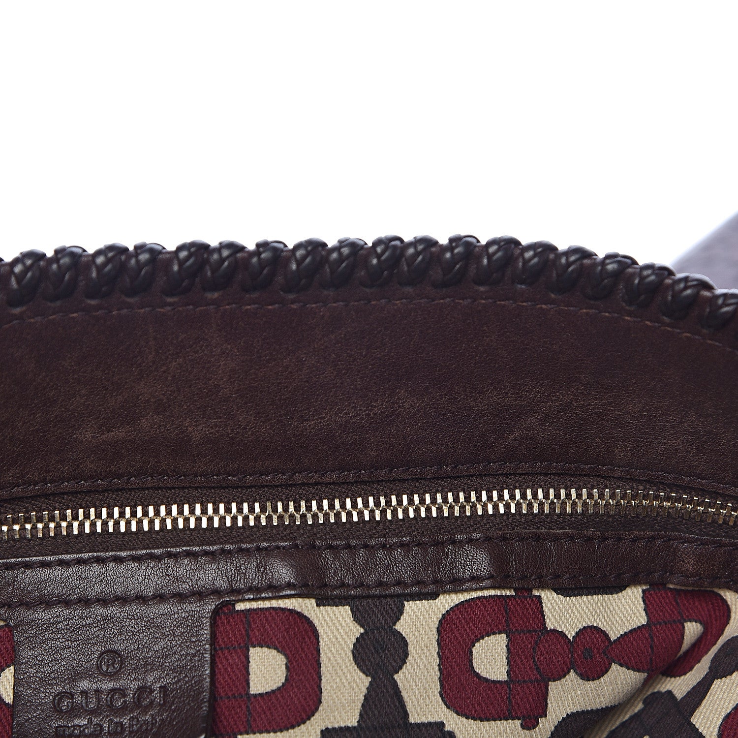 Gucci Guccissima Large Horsebit Chain Hobo Chocolate 8 of 19