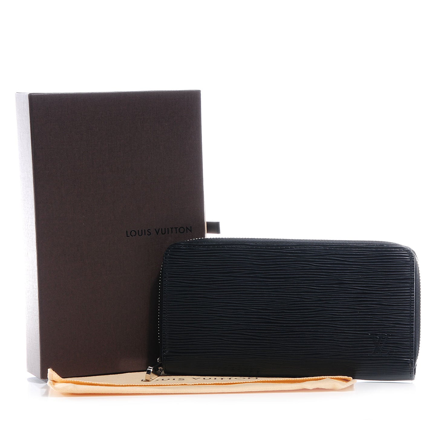 Epi Leather Zippy Wallet Black