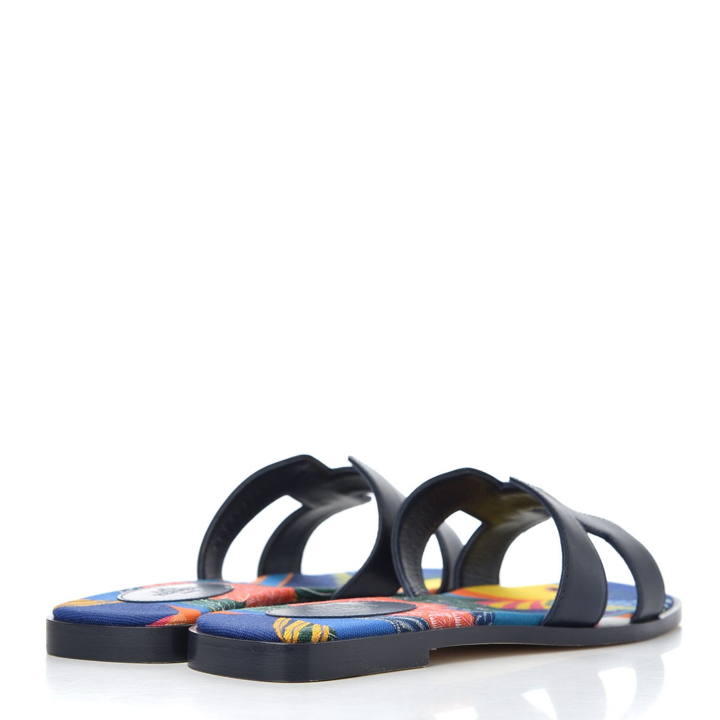Calfskin Oran Sandals 37.5 Bleu