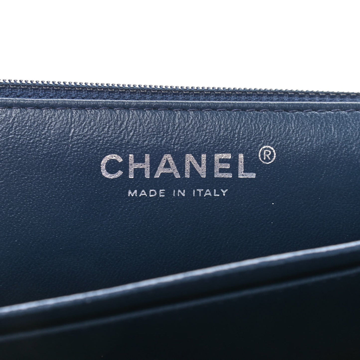 Lambskin Quilted Soft Boy Flap Blue