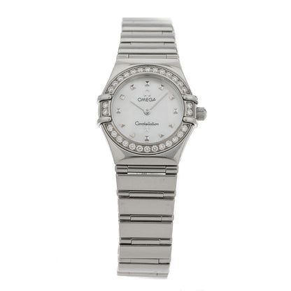 Omega Stainless Steel Diamond Bezel Mother of Pearl 22mm Constellation My Choice Quartz Watch 1465.71.00 1 of 5