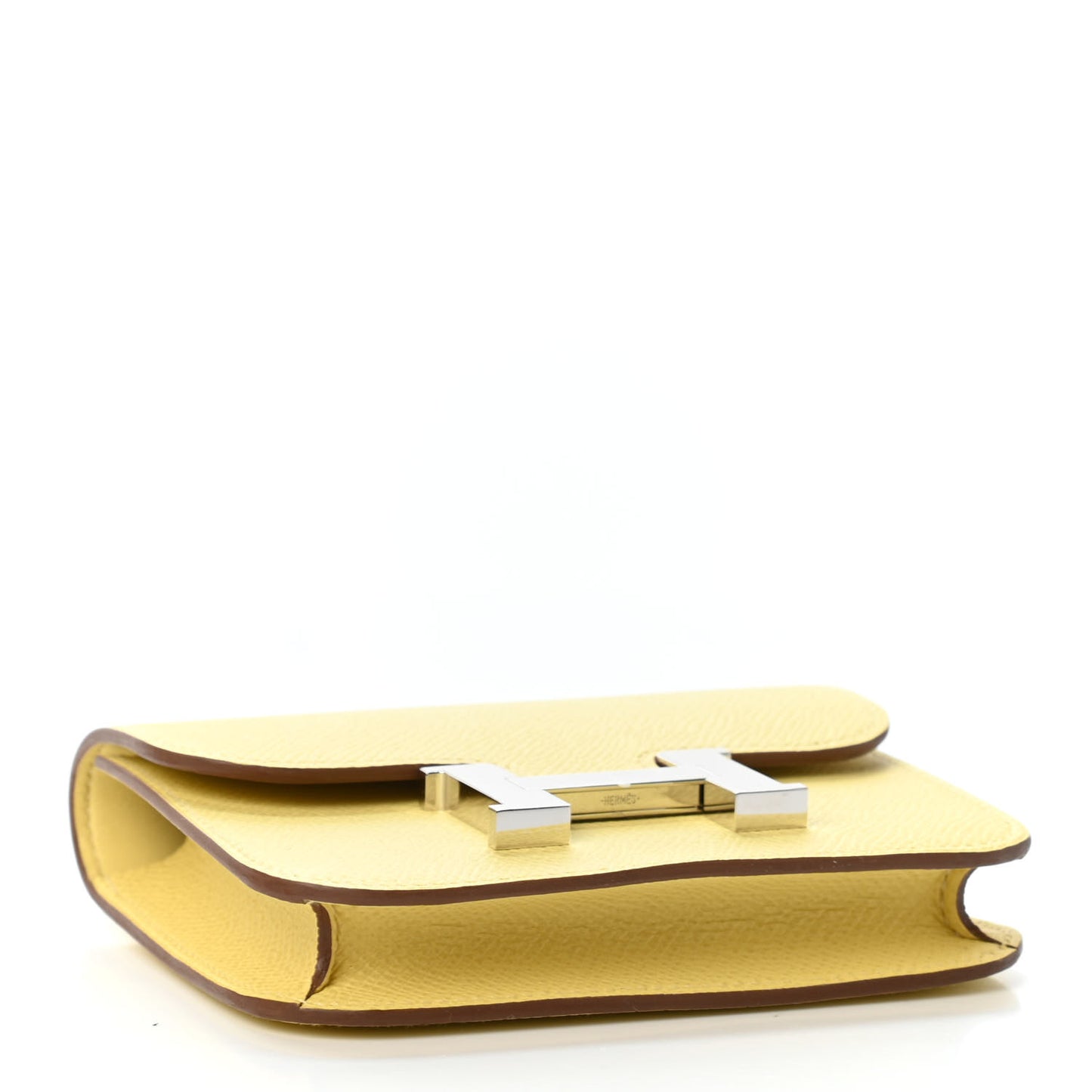 Epsom Constance Slim Wallet Jaune Poussin