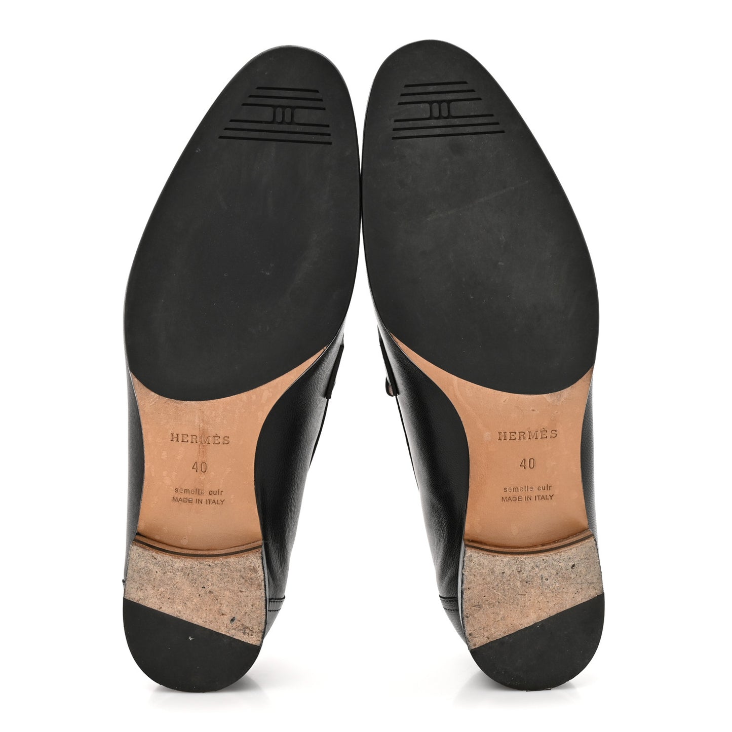 Goatskin Womens Paris Loafers 40 Black