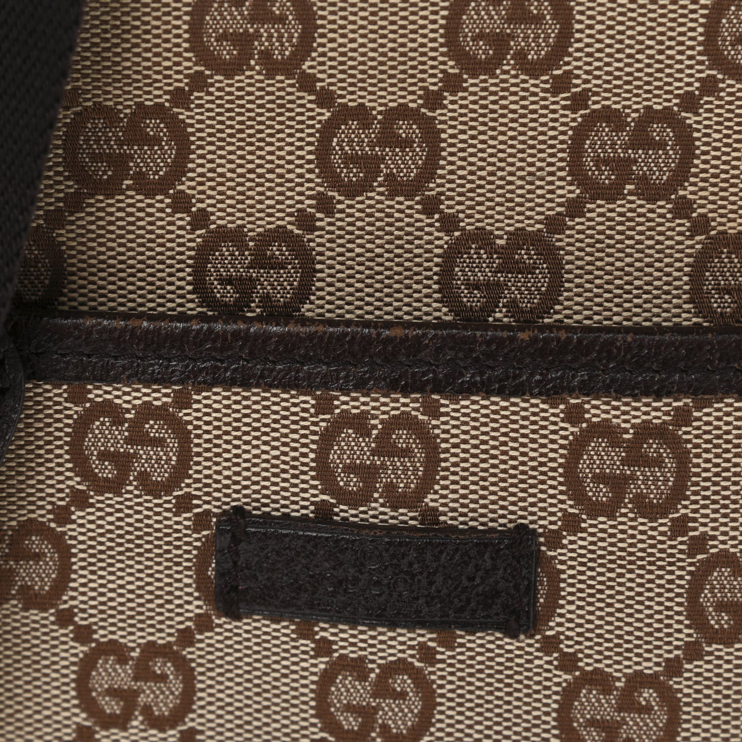Monogram Flat Messenger Bag Dark Brown