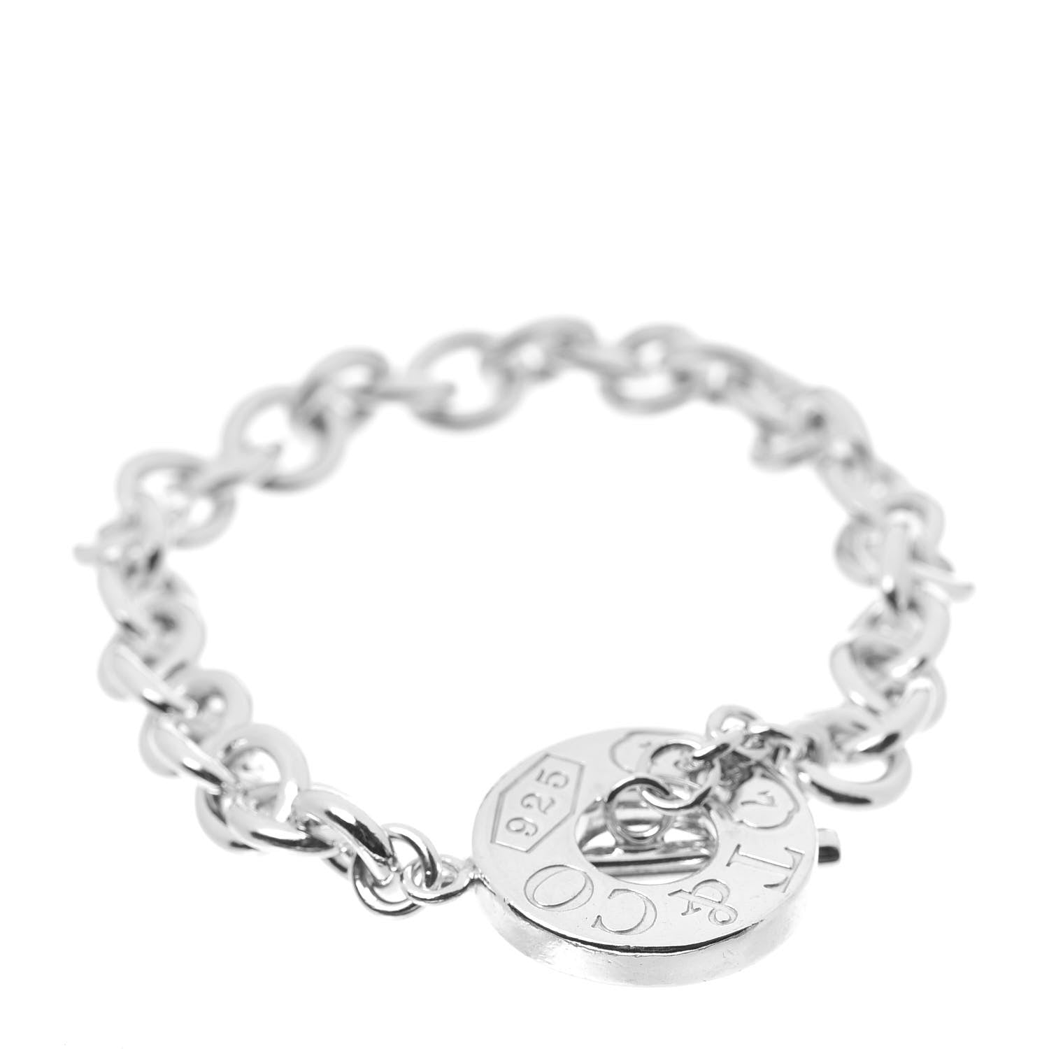 Tiffany Sterling Silver 1837 Toggle Bracelet 1 of 4