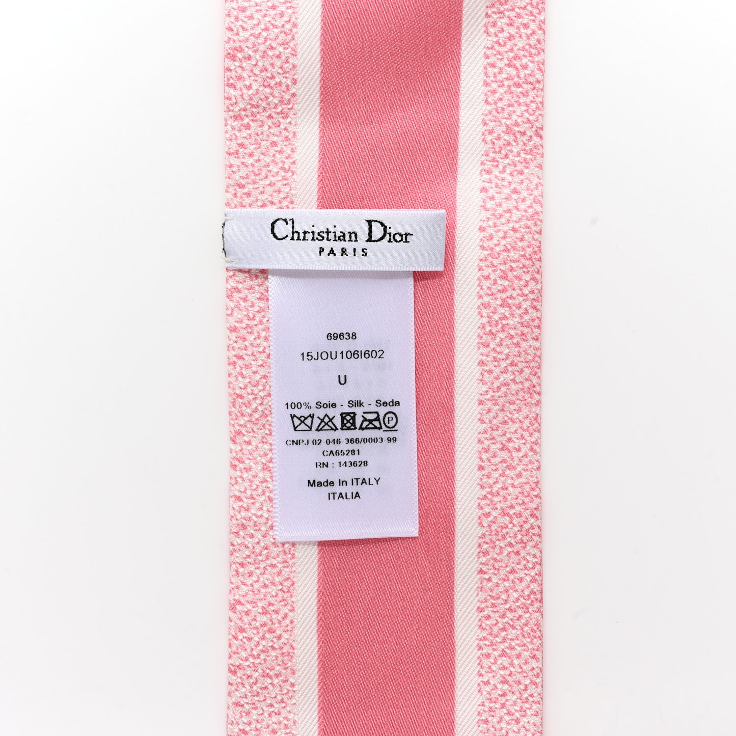Silk Toile De Jouy Mitzah Scarf Ivory Pink