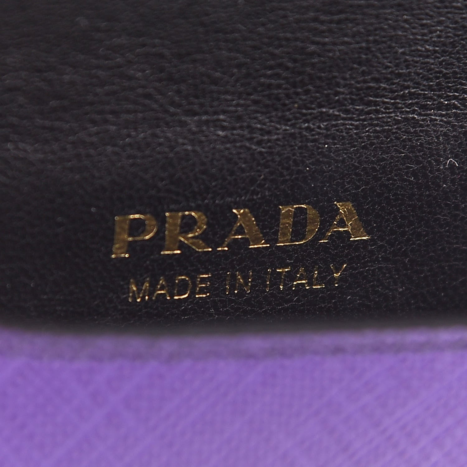 Prada Saffiano Astrology Mini Cahier Bag Viola Black 6 of 8
