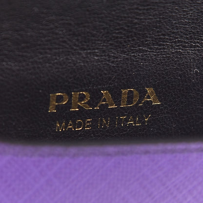 Prada Saffiano Astrology Mini Cahier Bag Viola Black 6 of 8