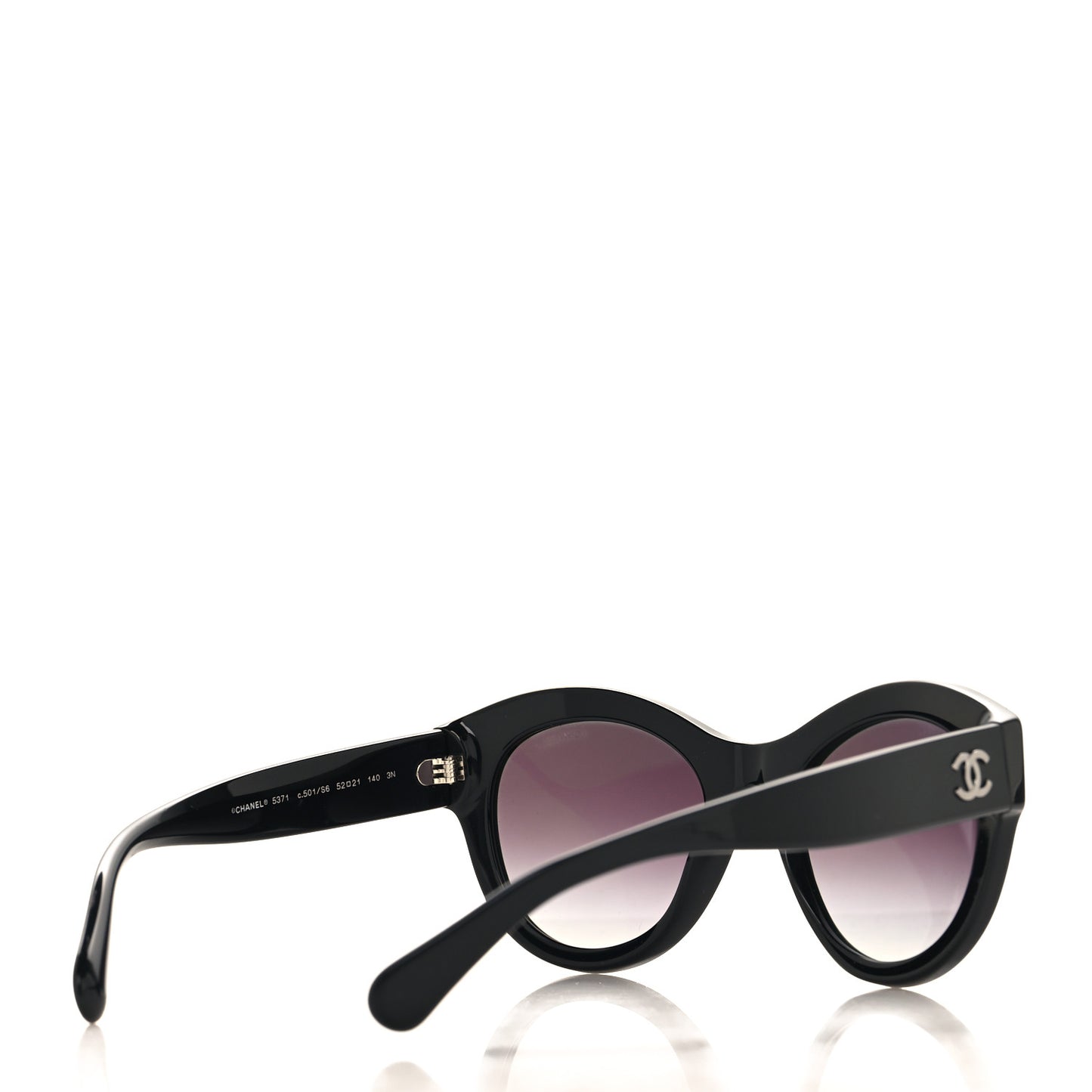 Acetate Butterfly Sunglasses 5371 Black