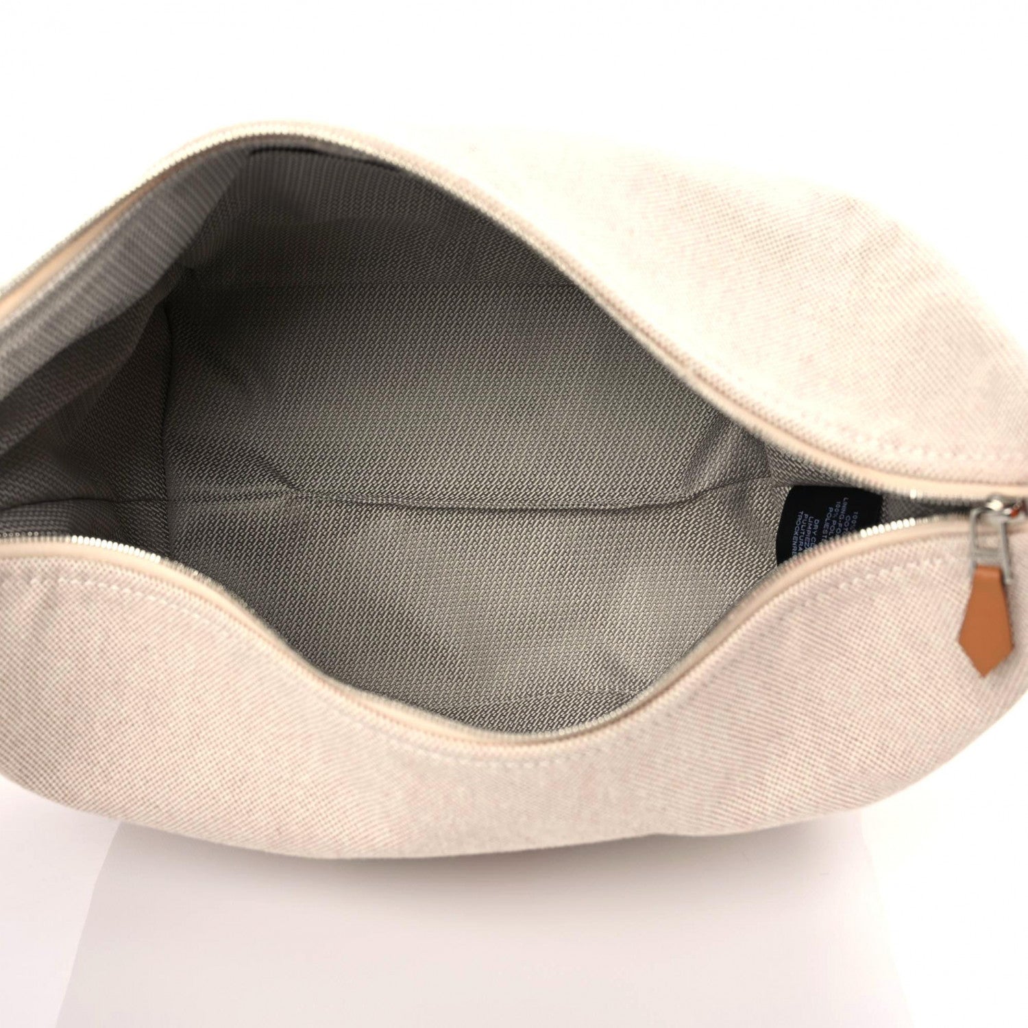 Hermes Canvas Large Bride-A-Brac Pouch Natural Orange 7 of 8