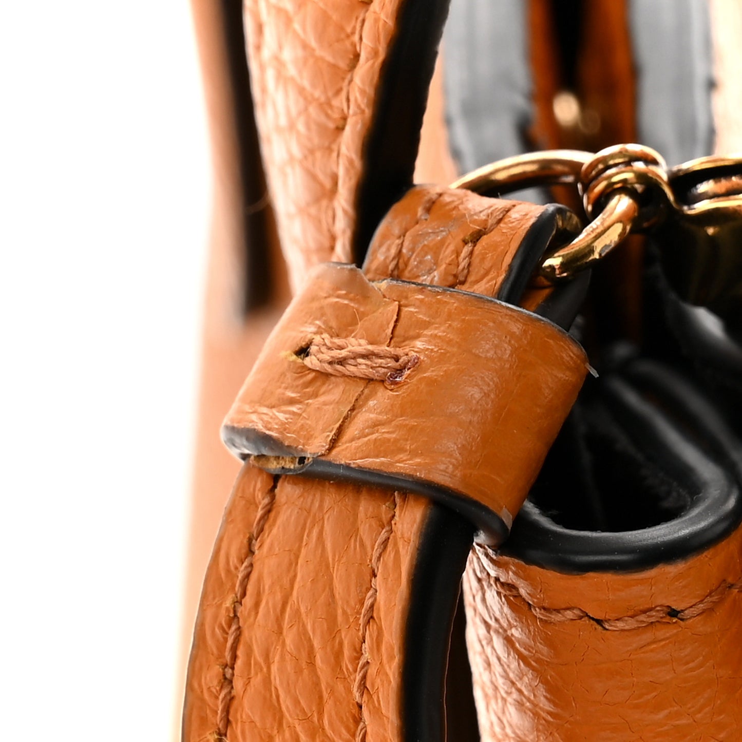 Tumbled Calfskin Gancini Mini Bag Olivello