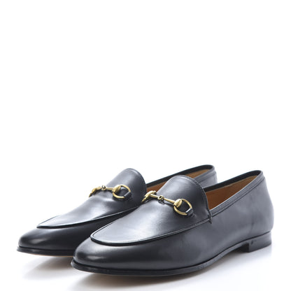 Gucci Calfskin Womens Jordaan Loafers 39.5 Black 3 of 9