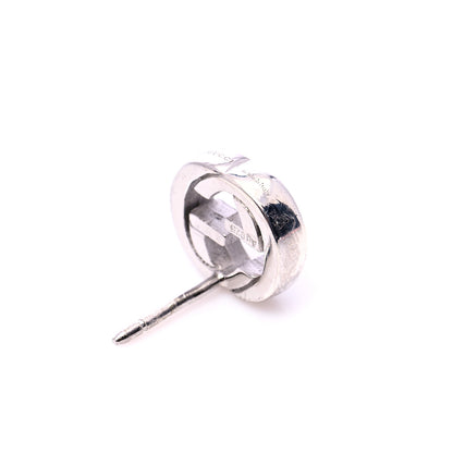 Gucci Sterling Silver Interlocking GG Stud Earrings 6 of 7