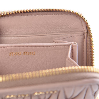 Miu Miu Nappa Matelasse Lux Coin Purse Cammeo 6 of 10