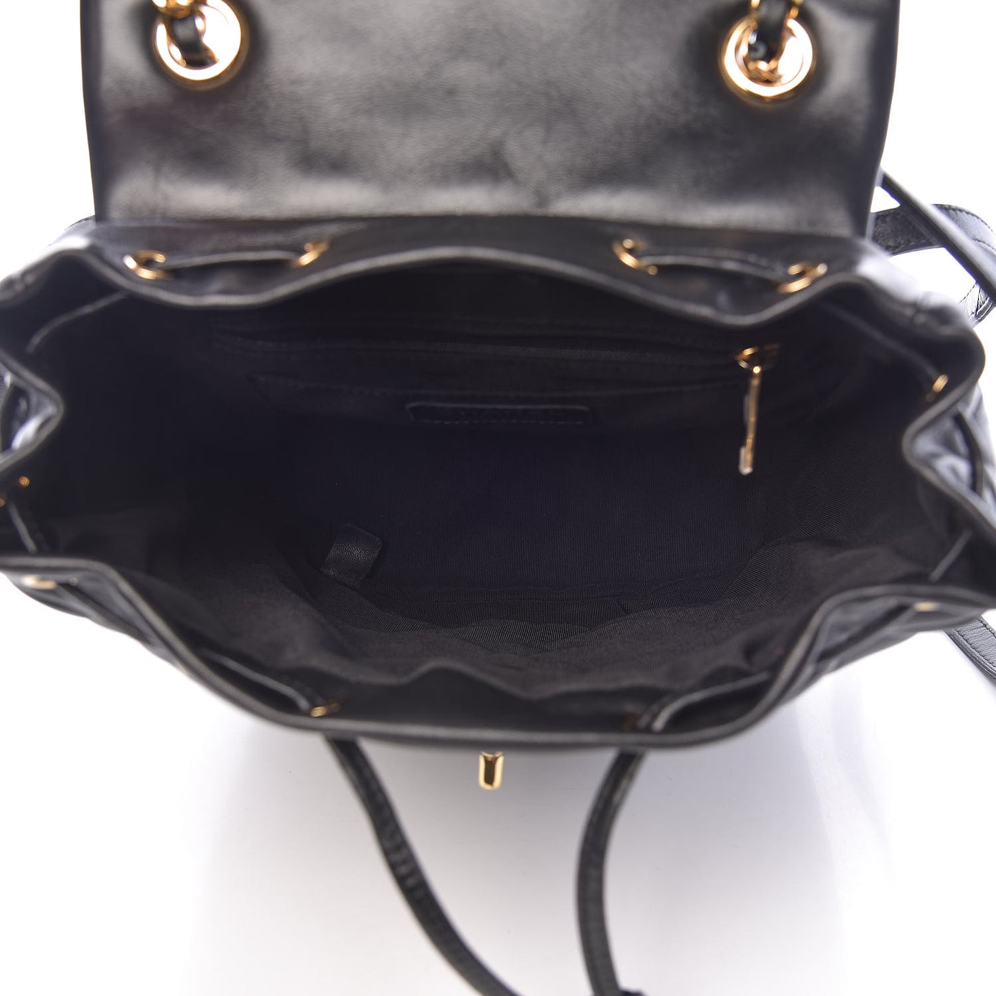 Lambskin Quilted Small Urban Spirit Backpack Black