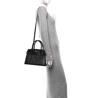 Prada Saffiano City Calfskin Small Esplanade Tote Black 3 of 13