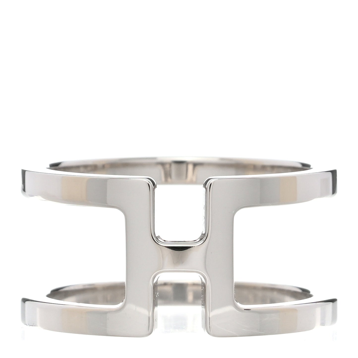 Permabrass H En Rond Scarf Ring Silver